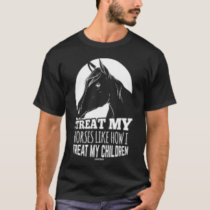 Paardenliefhebber dressuur trainer vriend t-shirt