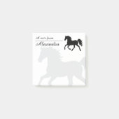 Paardenliefhebber Elegant Custom Note (Voorkant)