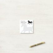Paardenliefhebber Elegant Custom Note (Op bureau)