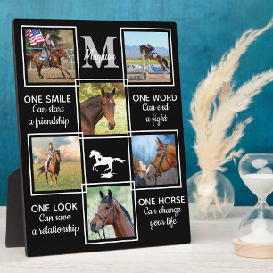 Paardenliefhebber Equestrian Persoonlijke Fotocoll Fotoplaat