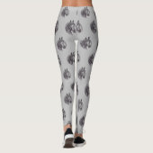 Paardenliefhebber  Hoefijzer Schets Schuur Dier Leggings (Achterkant)