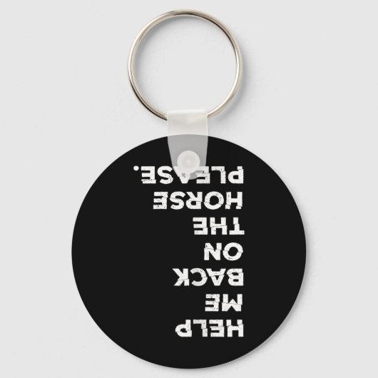 Paardenliefhebber Horseck rijden zette me op mijn Sleutelhanger (Voorkant)