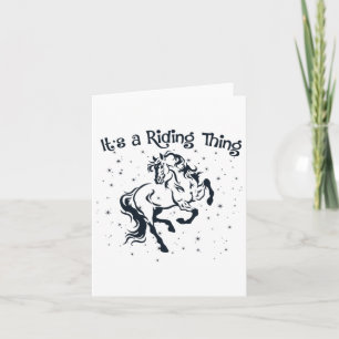 Paardenliefhebber is een rijding Paardenrug Tiener Kaart