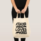 Paardenliefhebber leraar tote bag (Voorkant (product))