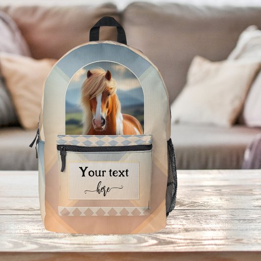 Paardenliefhebber Moderne Kunst Bedrukte Rugzak