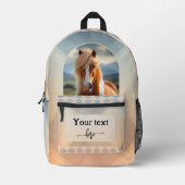 Paardenliefhebber Moderne Kunst Bedrukte Rugzak (Voorkant)