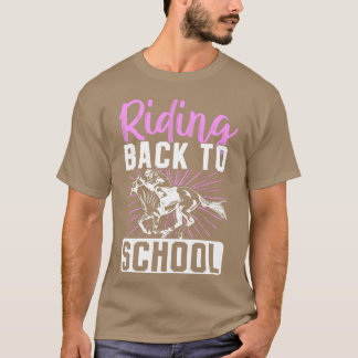 Paardenliefhebber Paardensport Paardrijden Terug n T-shirt