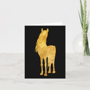 Paardenliefhebber Paardrijden Paardensport Verjaar Kaart