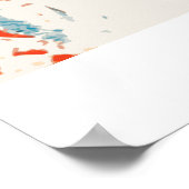 Paardenliefhebber Picasso Stijl Waterverf Art Post Poster (Hoek)