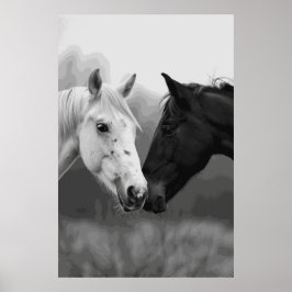 Paardenliefhebber Vrienden Fotografisch Kunst Post Poster