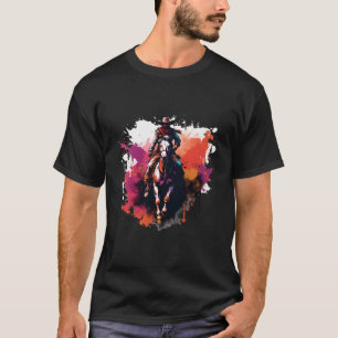 Paardenliefhebber Western Paardrijden Cowboy Rodeo T-shirt