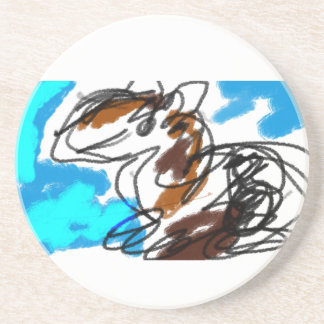 Paardenliefhebber Zandsteen Onderzetter