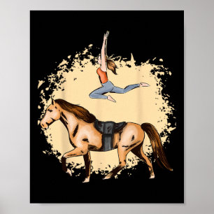 Paardenliefhebbers Horseck Riding Trick Equestrian Poster