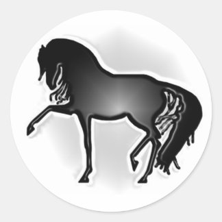 Paardenliefhebbers Ronde Sticker