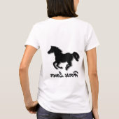 Paardenloop in goud t-shirt (Achterkant)