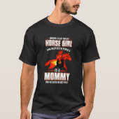Paardenmeisje dat in zichzelf gelooft t-shirt (Voorkant)