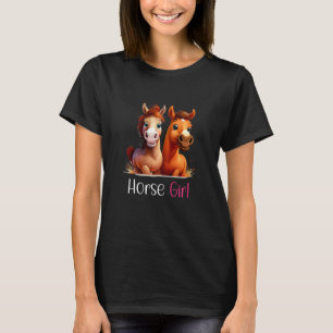Paardenmeisje Hobby Paard Meisje 3 T-shirt