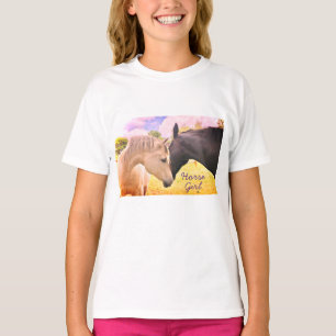 Paardenmeisje - meisjes t-shirt