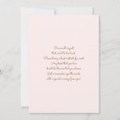 Paardenmeisje met Baby shower Kaart (Achterkant)