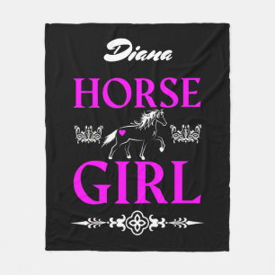 Paardenmeisje met de naam Fleece Blanket Deken