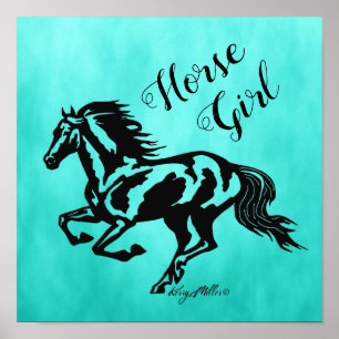 Paardenmeisje, paardenPoster Poster