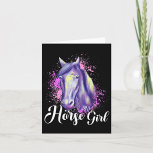 Paardenmeisje Paardrijden Pony Paardenschattig SS Kaart