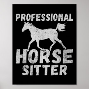 Paardenmeisje Paardrijden Pony Paardenschattig SS Poster