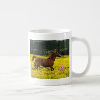 paardenmoeder en baby koffiemok