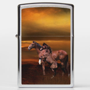 Paardenmoeder en veulens