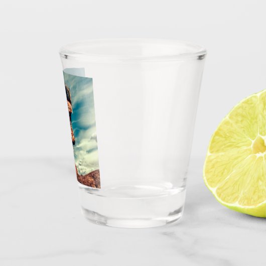 Paardenmond Teth Neigh Wild Horse Animal Shot Glas (Rechts)