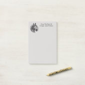  paardenmonogram post-it® notes (Op bureau)