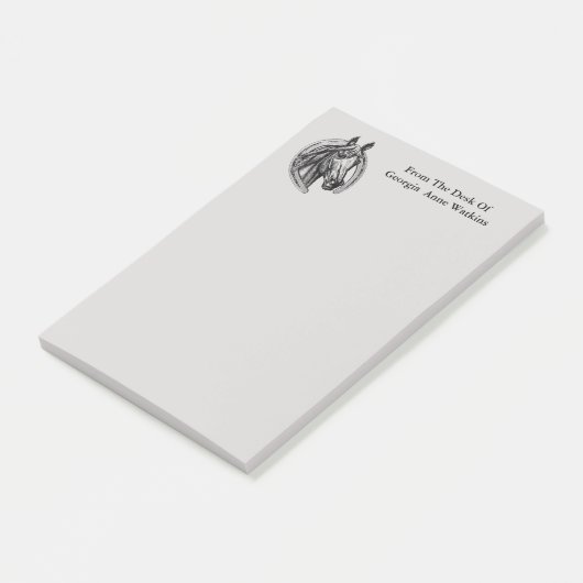  paardenmonogram post-it® notes (Schuin)