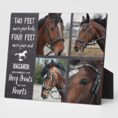 Paardenmonument Paard Foto Collage Plaquette Fotoplaat (Zijkant)