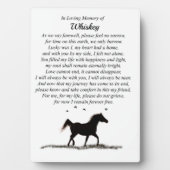 Paardennaam Memorial Minimalist Spiritueel Fotoplaat (voorkant)