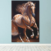 Paardenolie van Lusitano Canvas Afdruk (Insitu (Houten vloer))