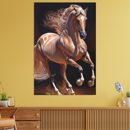 Paardenolie van Lusitano Canvas Afdruk (Insitu (Woonkamer))