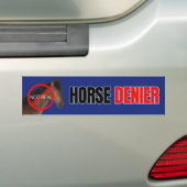 Paardenontkenner: geen echte Bumpersticker (Op auto)
