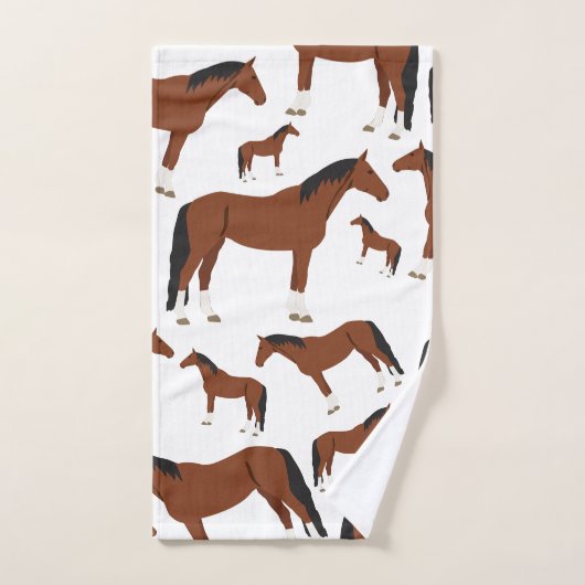 Paardenontwerp Bad Handdoek (Handdoek)