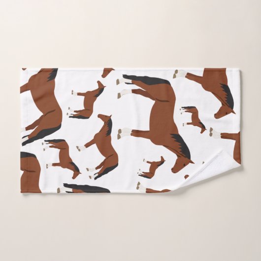 Paardenontwerp Bad Handdoek (Handdoek)