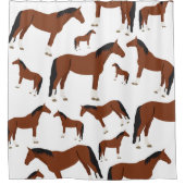 Paardenontwerp Douchegordijn (Voorkant)