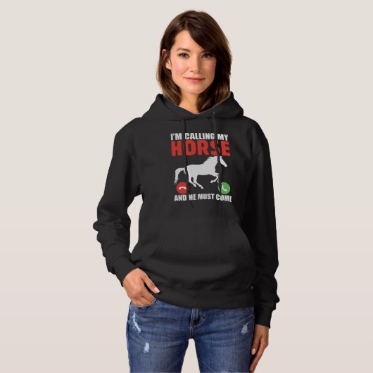 Paardenontwerp I m dat mijn paard en Hoodie (Voorkant volledig)