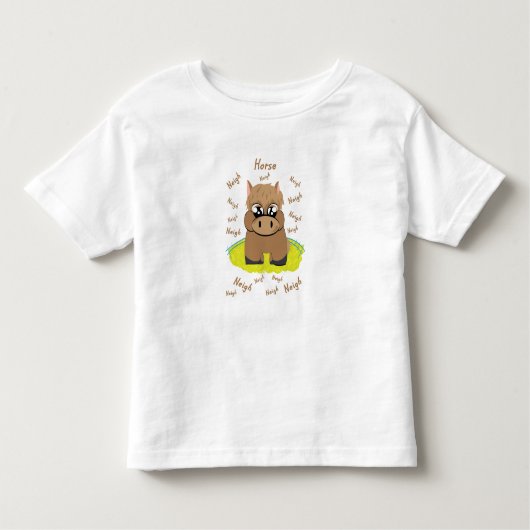 Paardenontwerp Kinder Shirts (Voorkant)
