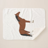 Paardenontwerp Sherpa Deken (Voorkant (horizontaal))