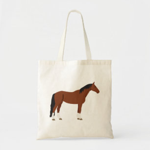 Paardenontwerp Tote Bag