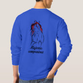 paardenontwerp voor T-shirt (Achterkant)