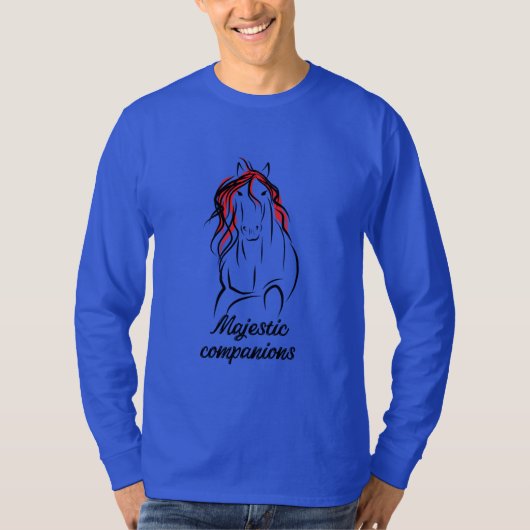 paardenontwerp voor T-shirt (Voorkant)