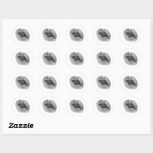 Paardenoog "Paard" Ronde Sticker (Vel)