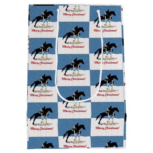 paardenpaard Jumper kerst Medium Cadeauzakje (Achterkant)