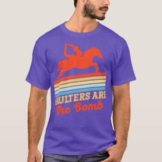 Paardenpaard Vaulting Bomb Vaulter Horseback R T-shirt