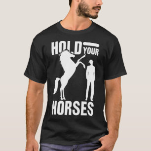 Paardenpaarden Funny Gift Riding Gift animals Spor T-shirt